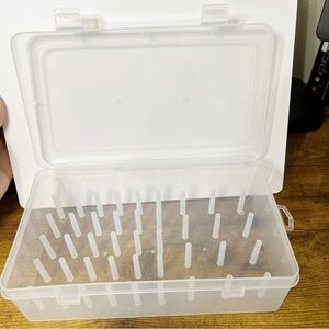 42 Spool Sewing Thread Organizer Box | Clear Plastic Thread Storage Case